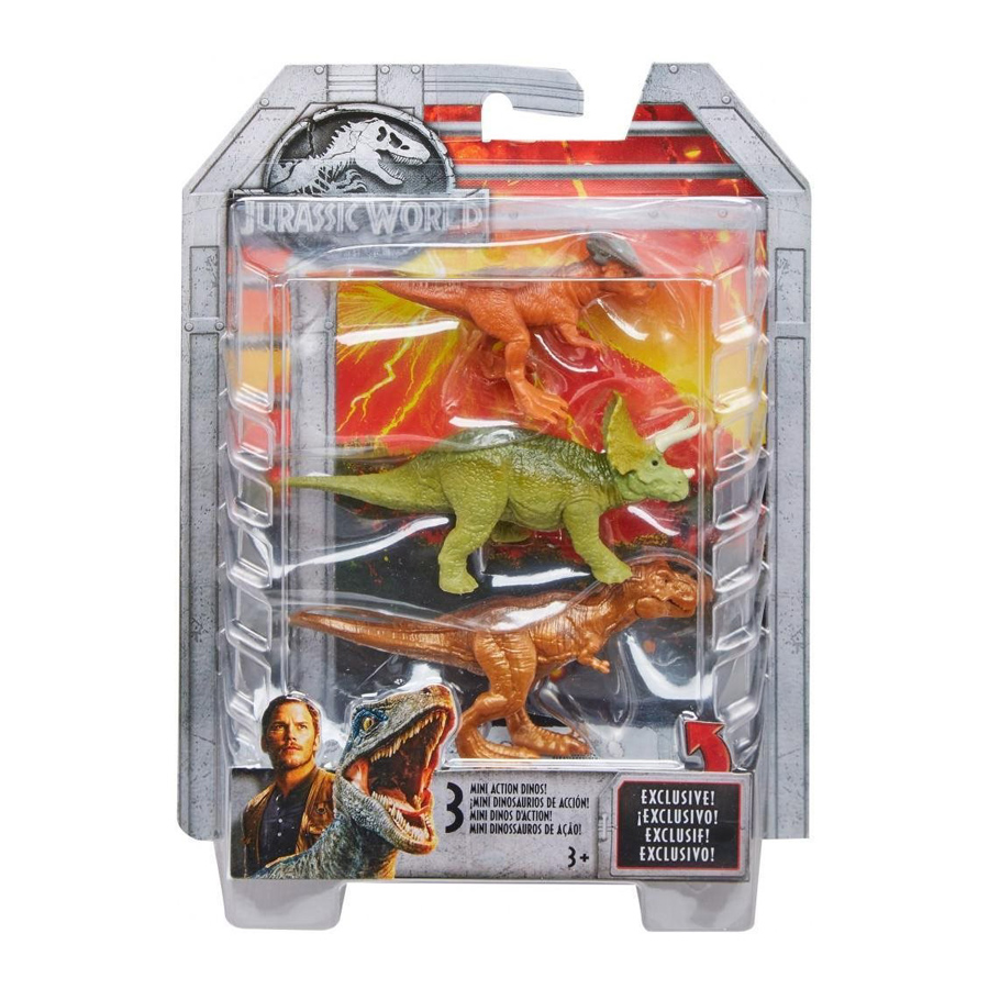 jurassic world mini dino 3 pack