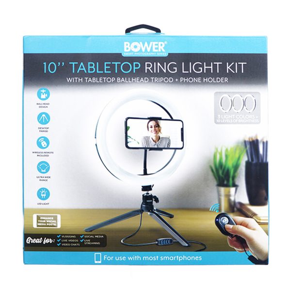 Tabletop Ring Light Phone Holder