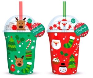 Christmas Light Up Cups Asst.