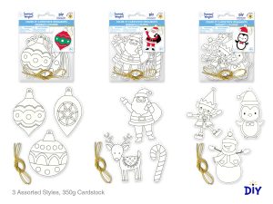 Color it Cardstock Ornament 3 pk