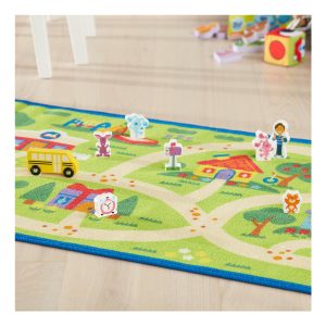 BC Activity Rug w/9 Wood Play Pieces