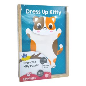 Wood Kitty Puzzles in Storage Box