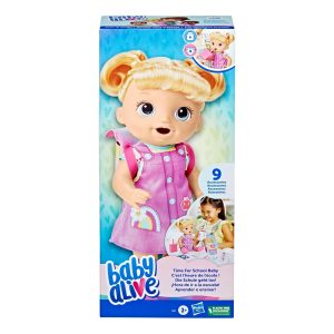 Baby Alive Time for School 12" Doll w/Access