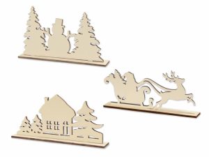 9'' Wooden Scenes w/12 pack Markers